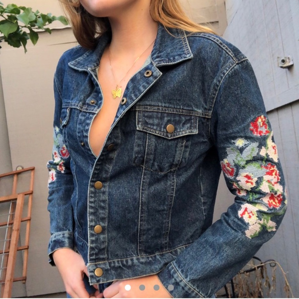 Embroidered Denim Jacket